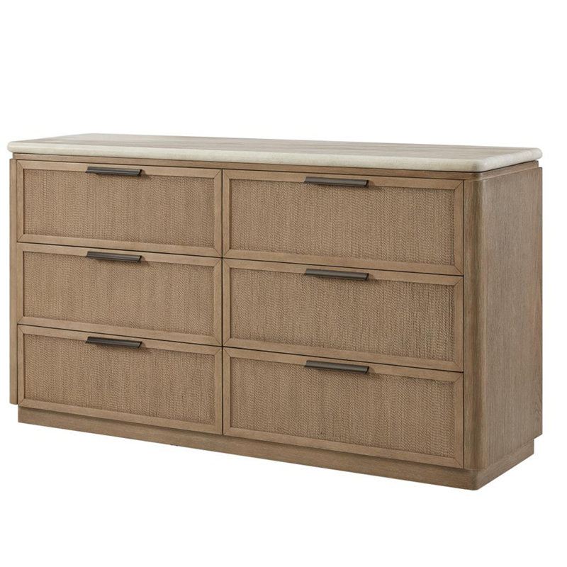 Gracie Oaks Dresser - Rope Drawer Fronts | Wayfair
